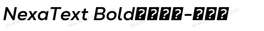 NexaText Bold字体下载字体转换
